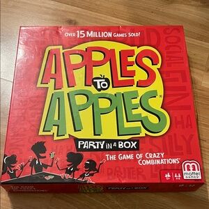Mattel Apples to Apples Party in a Box - Red, Green, Yellow